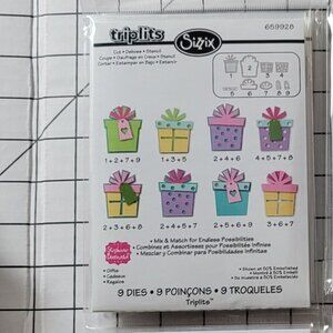 Sizzix Triplits Die Set - Gifts by Stephanie Barnard  NIP